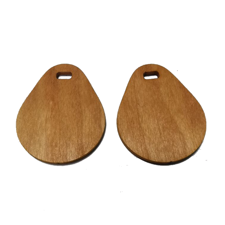 NFC Wood & Bamboo Keychain Tag — FSC Eco-Credential