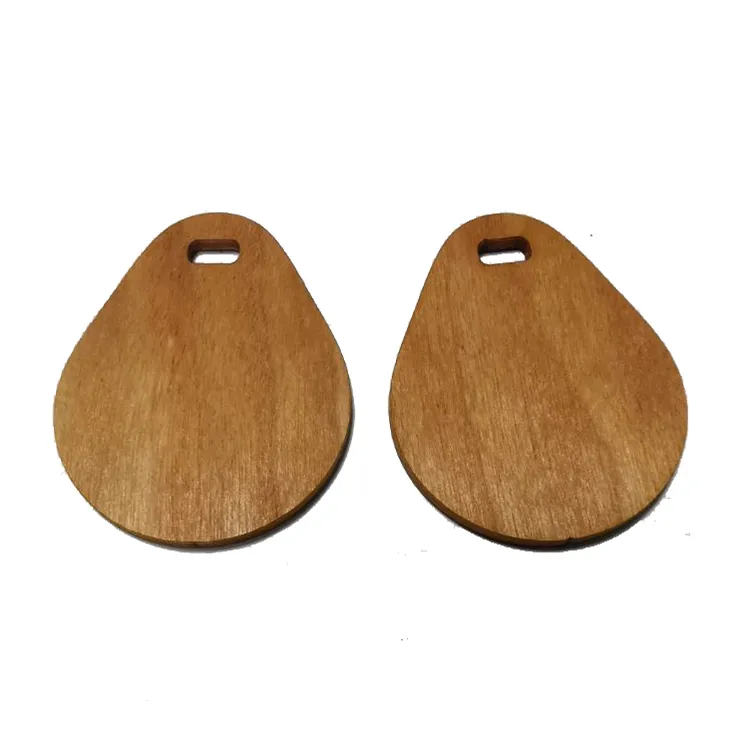 RFID Wooden Keyfob — FSC Wood, NTAG or MIFARE Chip