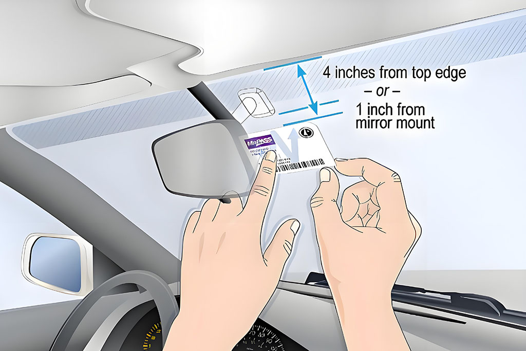 UHF RFID Windshield Label — Gate & Parking Access